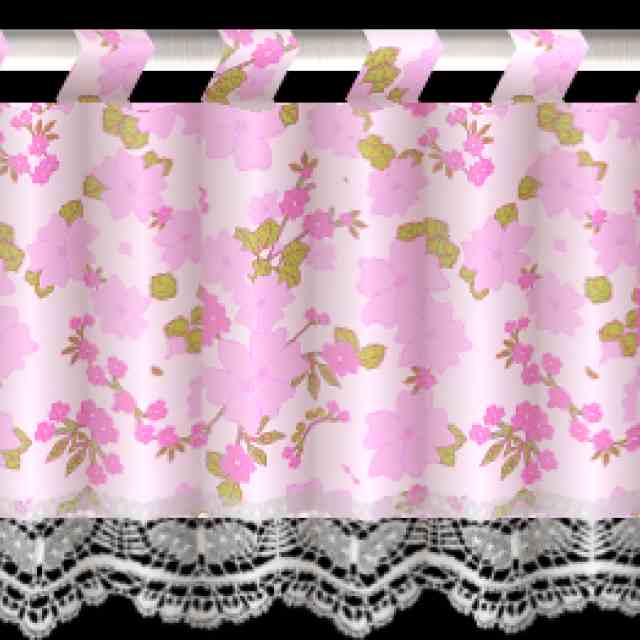 Floral Print Curtain